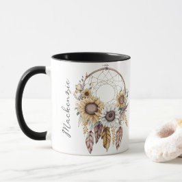 Watercolor Boho Dreamcatcher Tasse