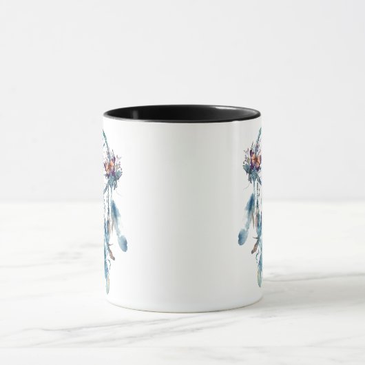 Watercolor Boho Dreamcatcher Tasse (Zentrum)