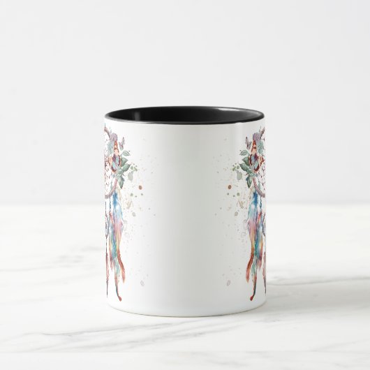 Watercolor Boho Dreamcatcher Tasse (Zentrum)
