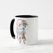 Watercolor Boho Dreamcatcher Tasse (Vorderseite Links)