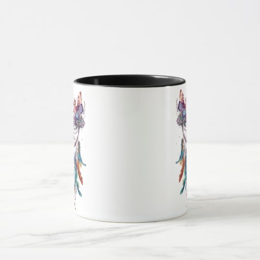 Watercolor Boho Dreamcatcher Tasse (Zentrum)