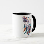 Watercolor Boho Dreamcatcher Tasse (VorderseiteRechts)