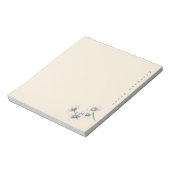 Watercolor Boho Floral Daisy Christmas Gift Notizblock (Rotiert)