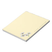 Watercolor Boho Floral Daisy Christmas Gift Notizblock (Rotiert)