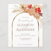 Watercolor Boho Floral | Einladungen zur Hochzeit (Vorderseite)