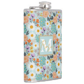 Watercolor Boho Floral Flachmann (Rechts)