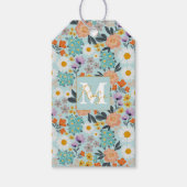 Watercolor Boho Floral Geschenkanhänger (Vorderseite)