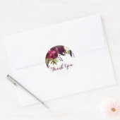 Watercolor Boho Floral Herbst Danke Aufkleber (Umschlag)