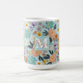 Watercolor Boho Floral Kaffeetasse (Mittel)