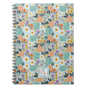 Watercolor Boho Floral Notizblock
