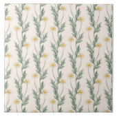 Watercolor Boho Floral Pattern Fliese (Vorderseite)