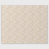 Watercolor Boho Floral Pattern Geschenkpapier (Flach)