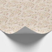 Watercolor Boho Floral Pattern Geschenkpapier (Ecke)