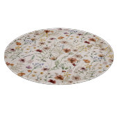 Watercolor Boho Floral Pattern Schneidebrett (Ecke)