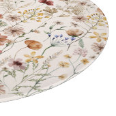 Watercolor Boho Floral Pattern Schneidebrett (Ecke)