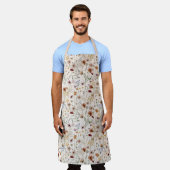 Watercolor Boho Floral Pattern Schürze (Getragen)