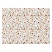 Watercolor Boho Floral Pattern Tischdecke (Vorderseite (Horizontal))
