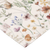 Watercolor Boho Floral Pattern Tischdecke (Schrägansicht)