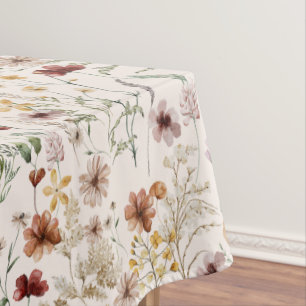 Watercolor Boho Floral Pattern Tischdecke