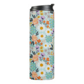 Watercolor Boho Floral Thermosbecher (Nach links gedreht)