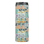 Watercolor Boho Floral Thermosbecher (Rückseite)