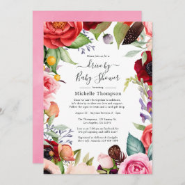 Watercolor Boho Floral Wedding Update Einladung