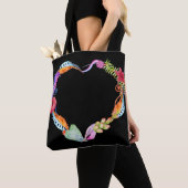Watercolor Boho Heart Tote Bag Tasche (Von Nahem)