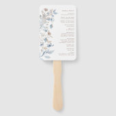Watercolor Boho Hochzeitsprogramm Fächer (Rückseite)