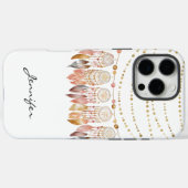 Watercolor Boho Indian Dreamcatcher iPhone Case-Mate iPhone Hülle (Rückseite (Horizontal))