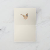 Watercolor Boho Kinderzimmer Babydusche Danke (Innenseite)