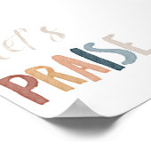 Watercolor boho lasse Lobesposter Poster (Ecke)