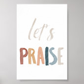 Watercolor boho lasse Lobesposter Poster (Vorne)