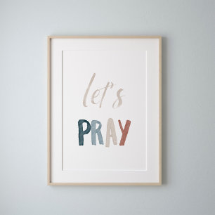 Watercolor boho lasse Poster