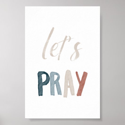 Watercolor boho lasse Poster (Vorne)