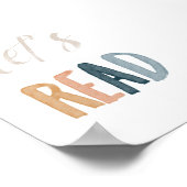 Watercolor boho lasse Poster lesen (Ecke)