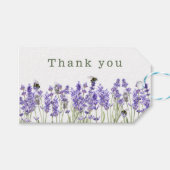 Watercolor Boho Lavender Geschenkanhänger (Vorderseite (Horizontal))
