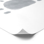 Watercolor Boho minimalistisches Sonnenposter Poster (Ecke)