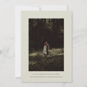 Watercolor Boho Mushrooms Sepia Retro Save The Date (Rückseite)