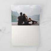 Watercolor Boho Neutral Wedding Thank You Card Dankeskarte (Innenseite)