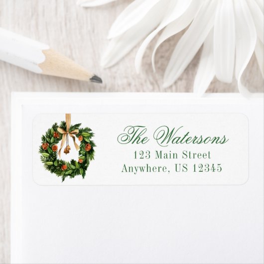 Watercolor Boho Orange Slice Wreath Weihnachten (Insitu)