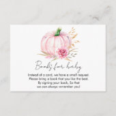 Watercolor Boho Pumpkin Babydusche Begleitkarte (Vorderseite)