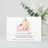 Watercolor Boho Pumpkin Babydusche Verschlusskarte Begleitkarte (Stehend Vorderseite)