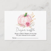 Watercolor Boho Pumpkin Babydusche Verschlusskarte Begleitkarte (Vorderseite)