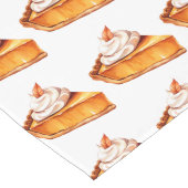 Watercolor Boho Pumpkin Pie Muster Großer Tischläufer (Ecke)