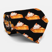 Watercolor Boho Pumpkin Pie Muster Krawatte (Gerollt)