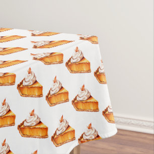 Watercolor Boho Pumpkin Pie Muster Tischdecke