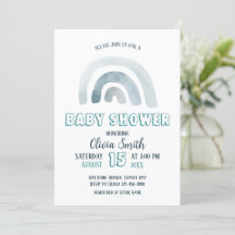 Watercolor Boho Rainbow Baby Dusche
