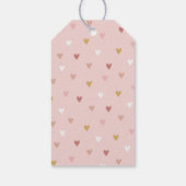 Watercolor Boho Rainbow Baby Dusche Geschenkanhänger (Rückseite)