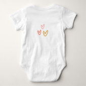 Watercolor Boho Rainbow Baby Strampler (Rückseite)