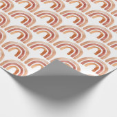 Watercolor Boho Rainbow Geschenkpapier (Ecke)